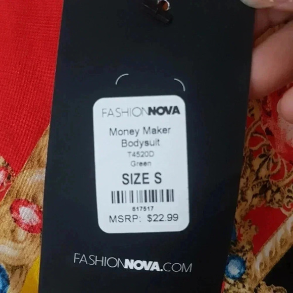 NWT Fashion Nova Floral bodysuit size small - Picture 6 of 7